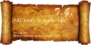 Tóbiás Győző névjegykártya
