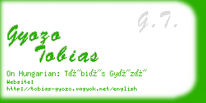 gyozo tobias business card